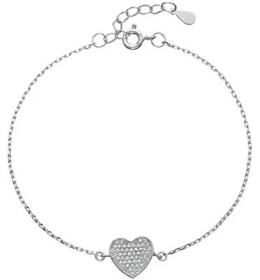 Immagine prodotto di Bracciale in argento Cuore con zirconi 13007.1