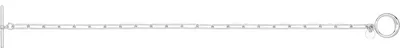 Produktbild von Stylisches 925 Sterling Silber (Rhodiniert) Paperclip Damen - Armband - 19cm*3mm; TRS36782