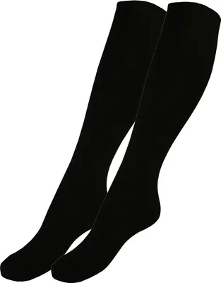 Produktbild von Tobeni 2 Paar Stützstrümpfe Kniestrümpfe mit Wolle für Damen und Herren, Farbe:Schwarz, Grösse:39-42