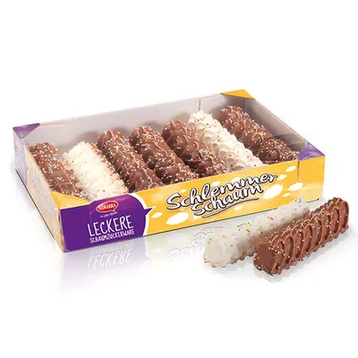 Produktbild von Nawarra 7er Schlemmer Schaum Wellen mit kakaohaltiger Fettglasur 300g