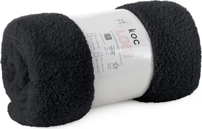 Immagine prodotto di Coperta KLORI flano 70x160 cm nero EUROFIRANIA