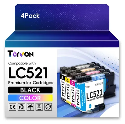 Produktbild von Kompatible Tintenpatronen für Brother LC521 - LC521XL - DCP-J1260W/DCP-J1310DW