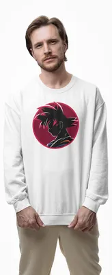 Produktbild von D&B Design Uni Pullover SWAN00004 Dragon Ball Weiß-Größe S