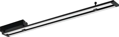 Produktbild von EGLO LED Deckenleuchte Amontillado, 2 flammige Deckenlampe dimmbar, Wohnzimmerlampe, Minimalismus, Küchenlampe aus Aluminium und Stahl, Bürolampe