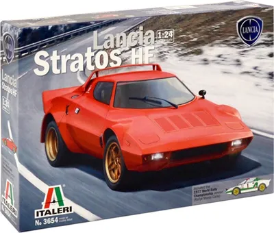 Obrázok produktu pre Italeri Lancia Stratos HF, Model klasického automobilu, Montážna sada, 1:24, Lancia Stratos HF, Akékoľvek pohlavie, Plast