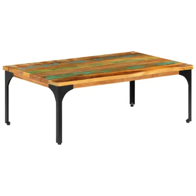 Imagen del producto de Mesa de centro madera maciza reciclada 100x60x35 cm
