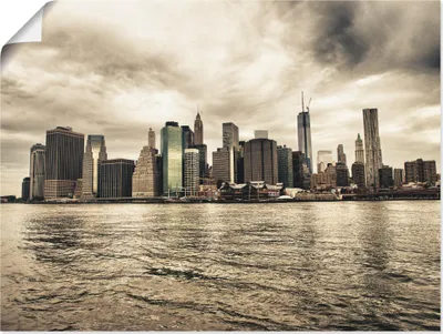 Produktbild von ARTland Poster Lower Manhattan Skyline Größe: 80x60 cm