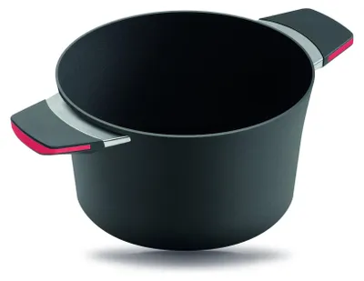 Zdjęcie produktu dla 30401 Squality garnek żeliwny 4.0l, 24cm, beztłuszczowy, czerwony, ceramiczny/gazowy