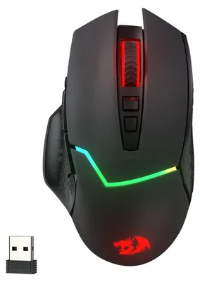 Produktbild von Redragon M690 PRO Kabellose Gaming-Maus, 8000 DPI kabelgebundene/kabellose Gaming-Maus mit Schnellfeuertaste, 8 Makro-Tasten, ergonomisches Design für PC/Mac/Laptop