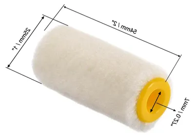 Produktbild von 12 Stück Farbrollerabdeckungen 5 cm Mini Wollpinsel für Wandmalerei im Haushalt