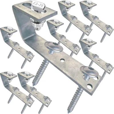 Produktbild von 2 Module Montageset Bitumendachhaken, 8cm, Hammerkopf 17,3