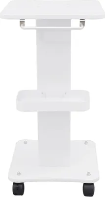 Image de Tablette de beauté Wagen - Chariot de cosmétiques - Roulettes pivotantes à 360° - Capacité de charge : 40 kg - Dimensions : 35 x 38 x 68 cm - Blanc
