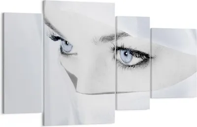 Produktbild von Bild auf Leinwand - Leinwandbild - Schönheit Gesicht Mädchen Mode - 120x70cm - Wand Bild - Wanddeko - Leinwanddruck - Bilder - Kunstdruck - Wanddekoration - Leinwand bilder - Wandkunst - DL120x70-2159