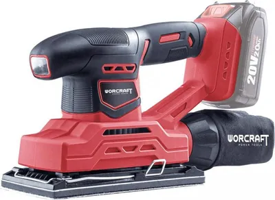 Image de WORCRAFT CFS-S20Li Ponceuse vibrante sans fil 20V, sans batterie ni chargeur