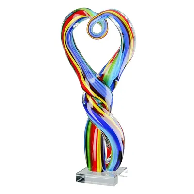 Image de Casablanca by Gilde sculpture Heart Twist H.34 cm