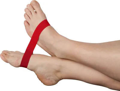 Produktbild von Übungsband Ankleciser Sprunggelenk Trainer Reha, Mittel, Rot, 5er Set