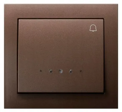 Obrázek produktu pro Ospel ŁP-6WS/52, Hnědá, IP20, 250 V, 10 A, 88 mm, 39 mm