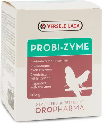 A product box for bird probiotics.