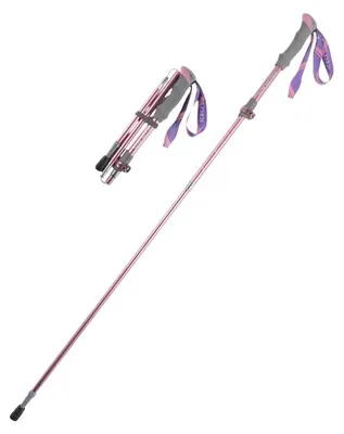 Produktbild von Professionelle ultraleichte faltbare Trekkingstöcke aus Aluminiumlegierung, Trailrunning-Stöcke für Damen und Herren, klappbare Wanderstöcke und Bergstöcke für Outdoor-Sport, Pink