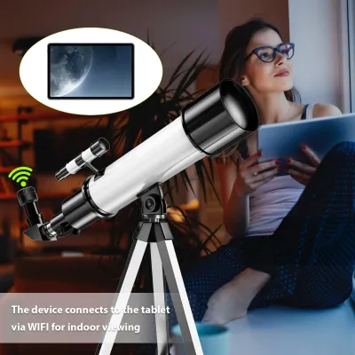 Produktbild von Drahtloses WiFi-Digitalokular für Teleskopkamera, 4K-Videoaufzeichnung, Fotoaufnahme, eingebauter Akku, elektronisch, 1,25 Zoll