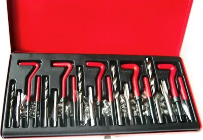 Zdjęcie produktu dla Zestaw do naprawy gwintów M5 M6 M8 M10 M12, 131szt