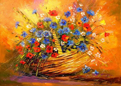 Produktbild von ENJOY Puzzle Korb mit Blumen 1000 Teile