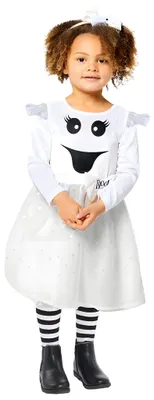 Produktbild von Boo Gespenster Kostüm für Mädchen Kindergröße: 80-86