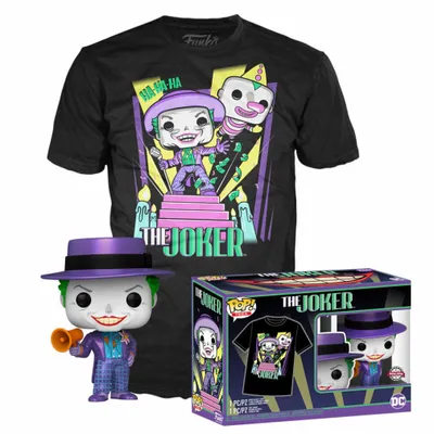 Immagine prodotto di Figurka Funko Pop! DC Comics Batman - Joker z zestawem T-shirt i figurką w jednym