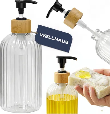 Produktbild von WELLHAUS Seifenspender/Shampooflasche 500ml, Transparent