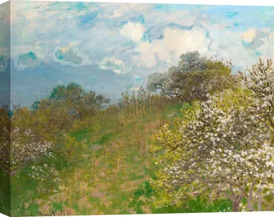Zdjęcie produktu dla Obraz na płótnie Claude Monet - Wiosna - 80x60 cm