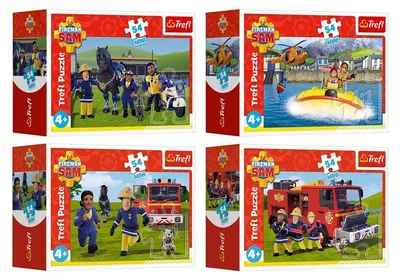 Produktbild von Puzzle 54 Mini Strażak Sam w gotowości 4 TREFL