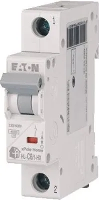 Immagine prodotto di Interruttore automatico di sovracorrente 1P C 6A 6kA AC xPole Home HN-C6/1 194828 Eaton