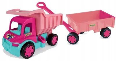 Produktbild von Wader Gigant Kipptruck + Anhänger Set für Mädchen