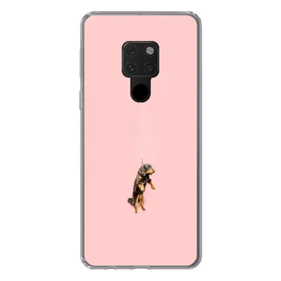Produktbild von MuchoWow® Handyhülle Schutzhülle Hülle für Huawei P40 Lite Dackel schwebt durch einen Ballon nach oben Silikon Softcase Handy Hülle - Handy