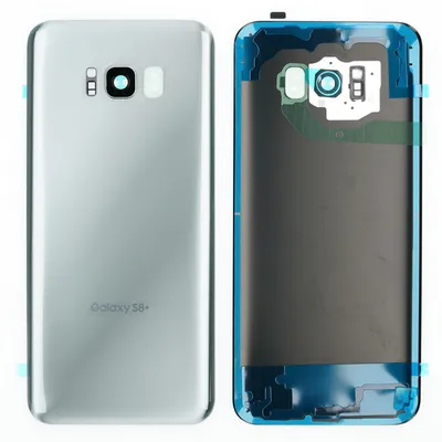 Produktbild von Samsung Galaxy S8 Plus (SM-G955F) Backcover + Kameraglas + Kleber, Silber