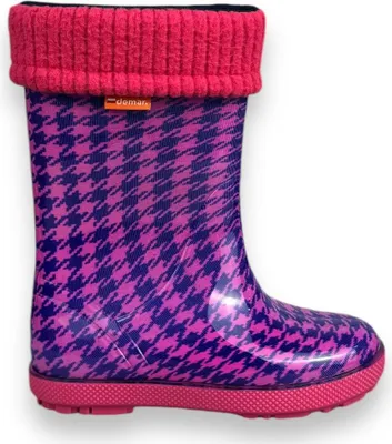 Obrázek produktu pro Demar Dětské zateplené holínky HAWAI LUX PRINT - růžová - 28/29