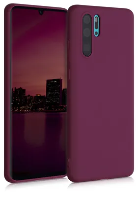 Produktbild von kwmobile Handyhülle für Huawei P30 Pro Hülle - TPU Case - Kabelloses Laden - Schutzhülle Cover in Bordeaux Violett