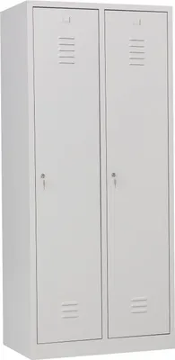 Produktbild von Garderobenschrank 2-türig grau