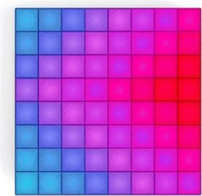 Produktbild von Twinkly Squares LED-Panels 6 Quadrate 64 RGB Pixels BT+WiFi schwarz
