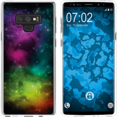 Produktbild von PhoneNatic Case kompatibel mit Samsung Galaxy Note 9 Silikon-Hülle Space Starfield M7