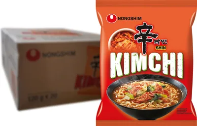 Produktbild von NONGSHIM - Instantnudeln Shin Kimchi - 20 X 120 GR - Multipack