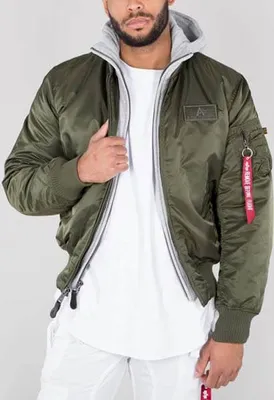 Obrázok produktu pre Bunda Alpha Industries MA-1 D-Tec Jacket Dark Green - M