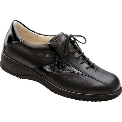 Zdjęcie produktu dla Finn Comfort, Beirut, damskie, sznurowane, czarne, skóra, NOWOŚĆ - Czarny