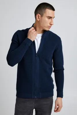 Produktbild von SOLID SDNicklas Herren Strickjacke Cardigan Feinstrick mit hochabschließendem Kragen aus 100% Baumwolle