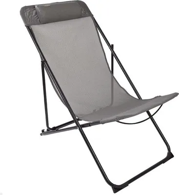 Produktbild von Famanu Klappstuhl Liegestuhl Outdoor mit Kissen - Blau