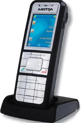 Produktbild von Aastra 612D Mobilteil, Farbdisplay, Rufnummernanzeige, 12h Sprechzeit, 4 Tage Standby, Freisprechfunktion, DECT