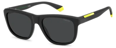 Produktbild von Polaroid PLD 2163/S Matte black yellow 54/18/145 Uni Sonnenbrillen