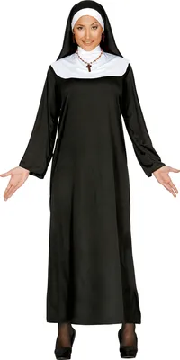 Produktbild von Nonne Damen Kostüm, Größe: 38 - 40 (M) Farbe: Schwarz