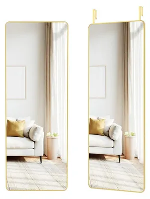 Immagine prodotto di Specchio rettangolare | Oro chiaro | 40x120 cm