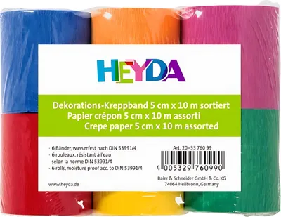 Produktbild von Krepp-Bänder 10 m x 5 cm 4005329760990